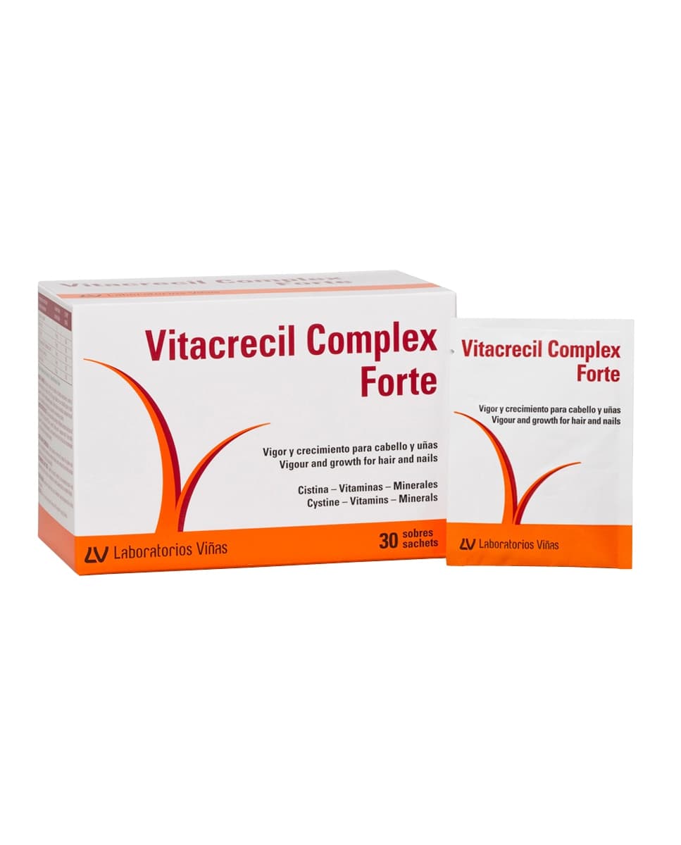 Viñas - Complemento alimenticio cabello y uñas Vitacrecil Complex Forte 30 sobres Vilas.