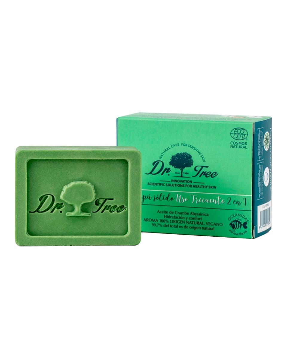 Dr. Tree - Champú Sólido Natural Uso Frecuente Cuero Cabelludo Sensible Dr. Tree.
