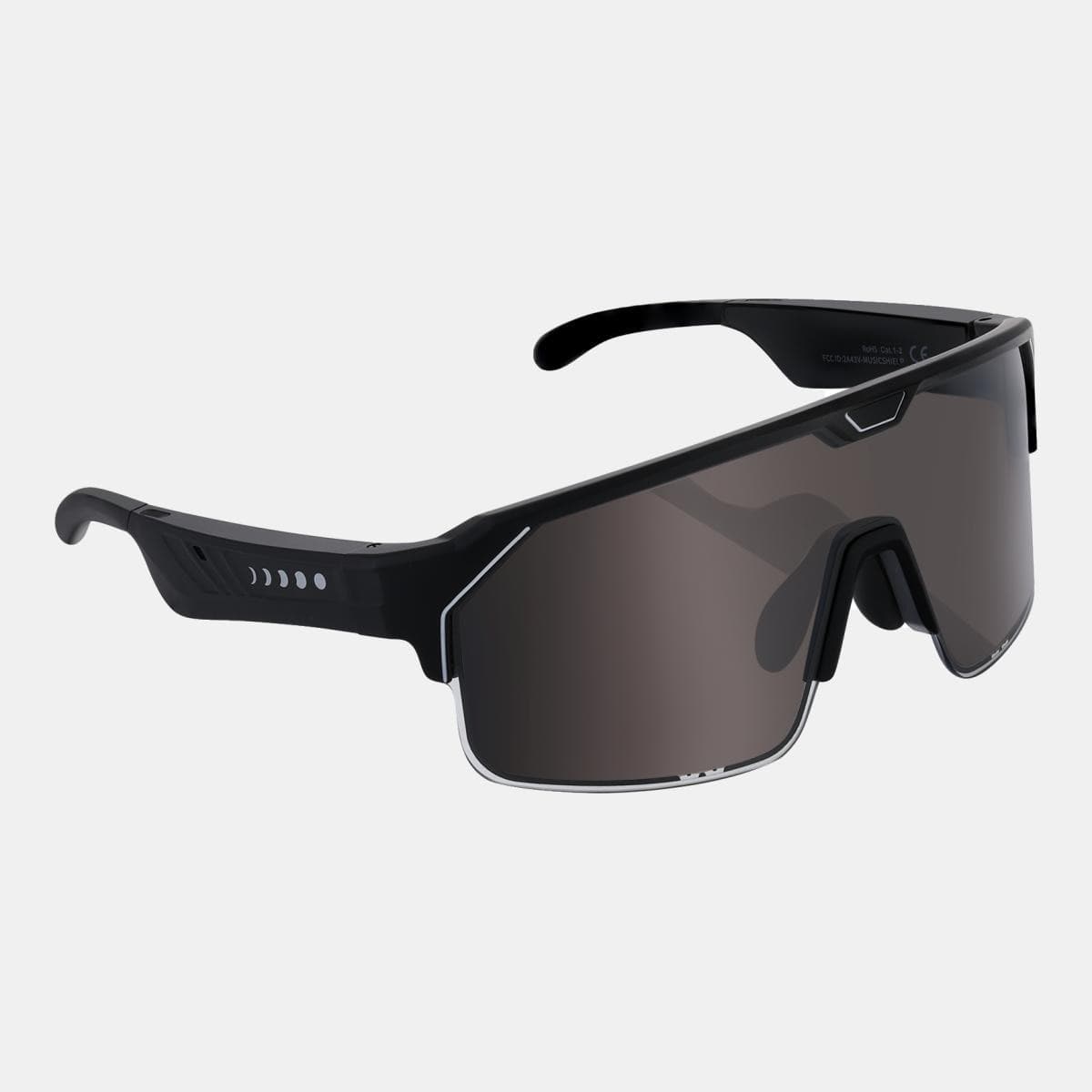 CHAMELO - Gafas de Sol Unisex Music Shield Slider HVL Smoke Matte Black Chamelo.
