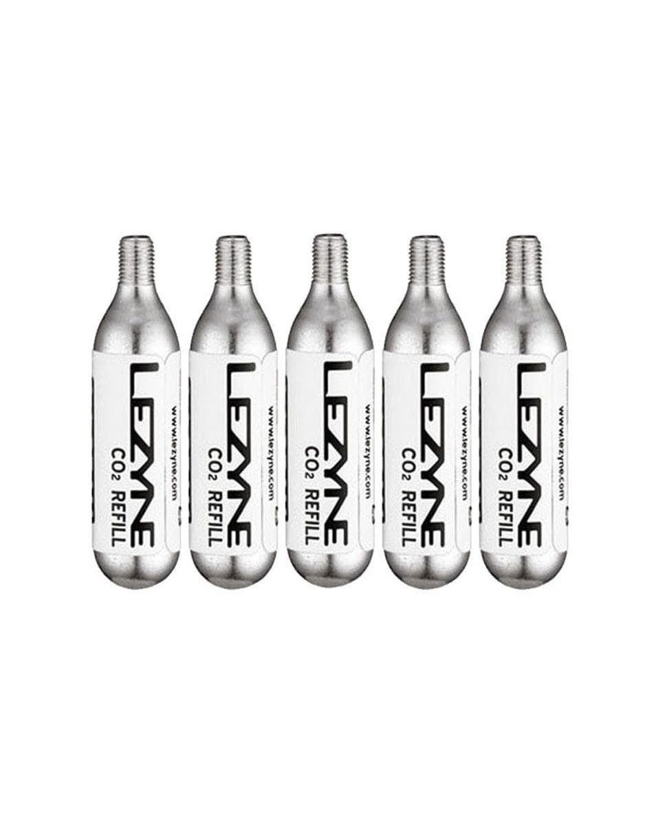 Lezyne - Cartuchos aire comprimido 25G Co2 - 5 Pack Silver Lezyne.