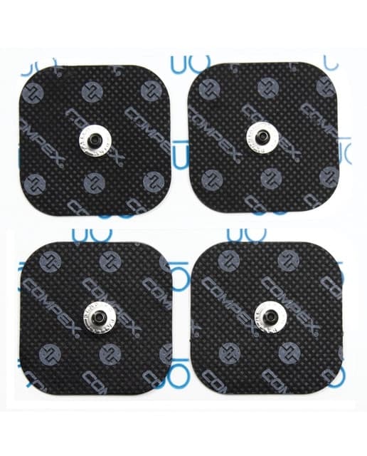 Compex - Pack de 4 electrodos EasySnap Performance 5x5 cm 1 snap Compex.