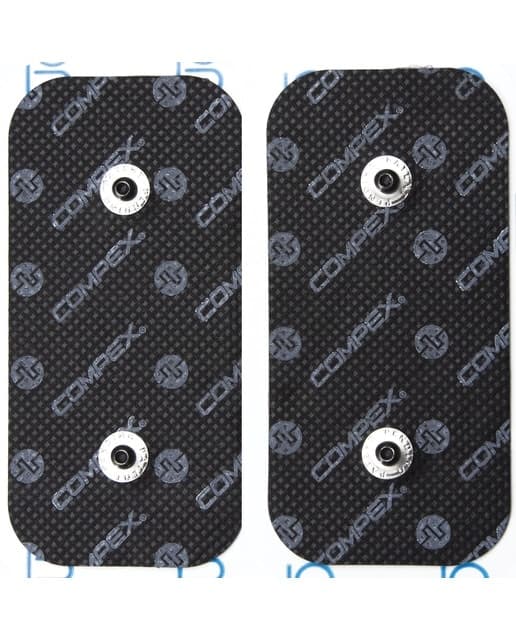 Compex - Pack 2 Electrodos EasySnap Performance 5x10 cm 2 snap Compex.