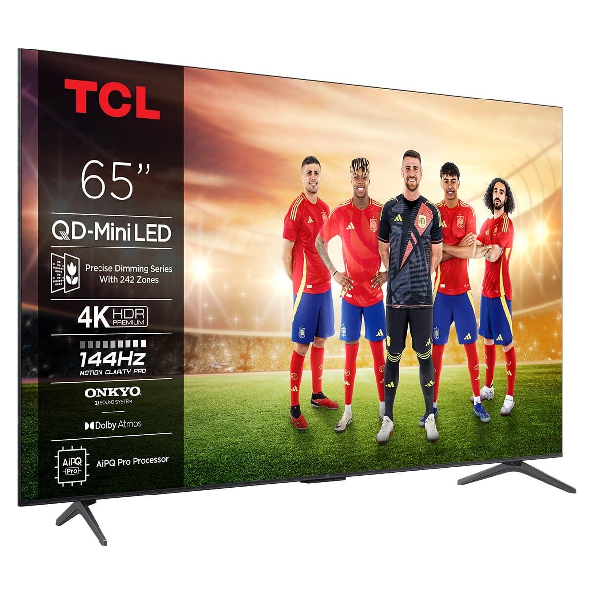 TCL - TV QD-Mini LED 165,1 cm (65") TCL 65C6K, 4K HDR Premium, Smart TV con tecnología Google TV, compatible con Asistentes de voz (Reacondiciona.