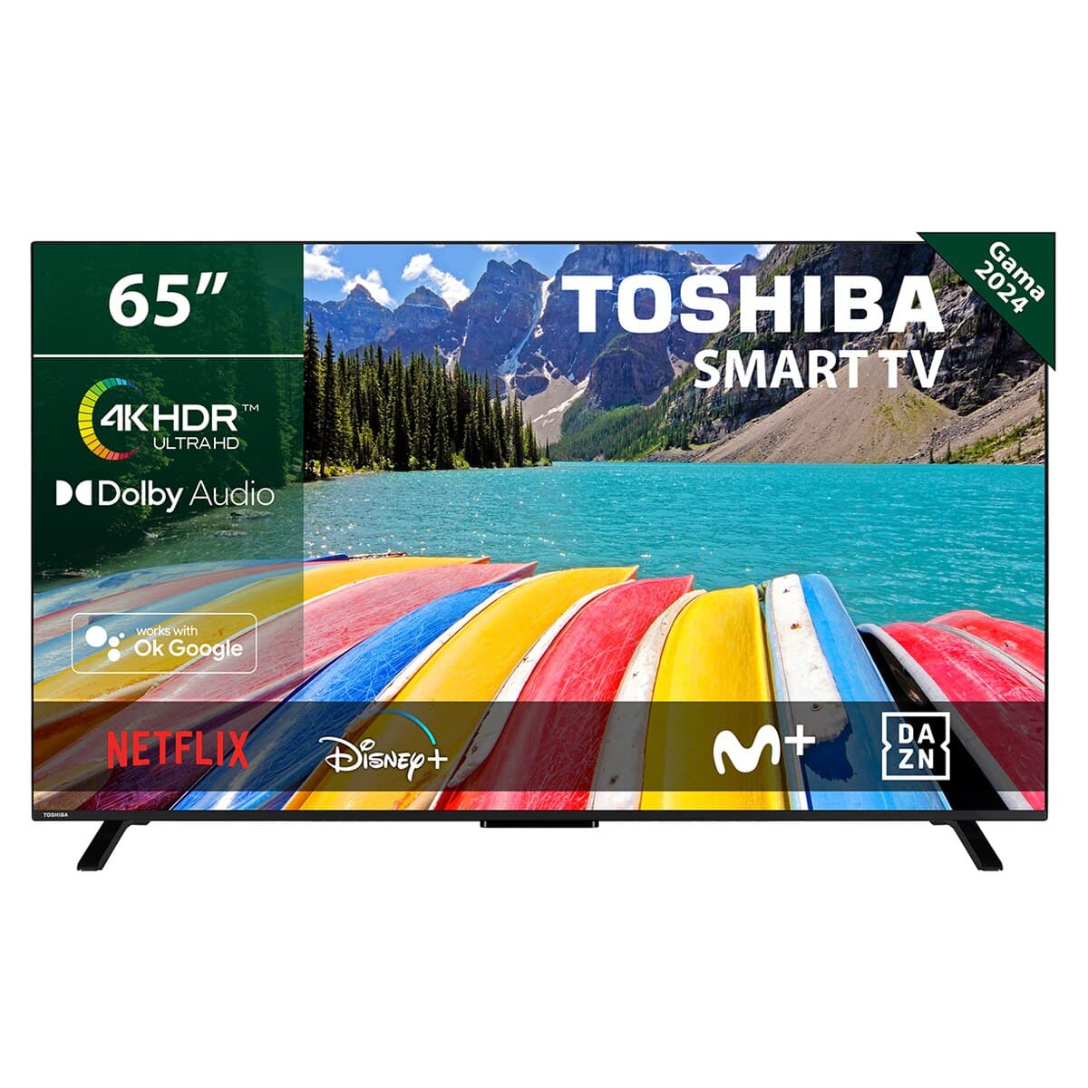 Toshiba - TV LED 164 cm (65") Toshiba 65UV2363DG, 4K UHD, HDR10 y Micro Dimming, Smart TV, Sonido Dolby Audio (Reacondicionado Grado B).