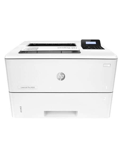 HP - Impresora HP LaserJet Pro M501dn, USB, Ethernet, hasta 40 ppm, bandeja hasta 350 hojas, doble cara, HP Smart.