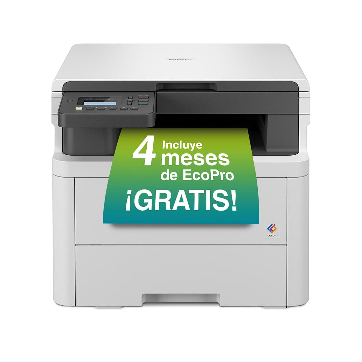Brother - Impresora multifunción láser LED color Brother DCP-L3520CDWE, Wi-Fi.