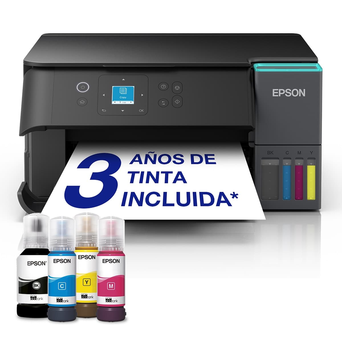 Epson - Impresora Multifunción Epson EcoTank ET-2950, Wi-Fi.