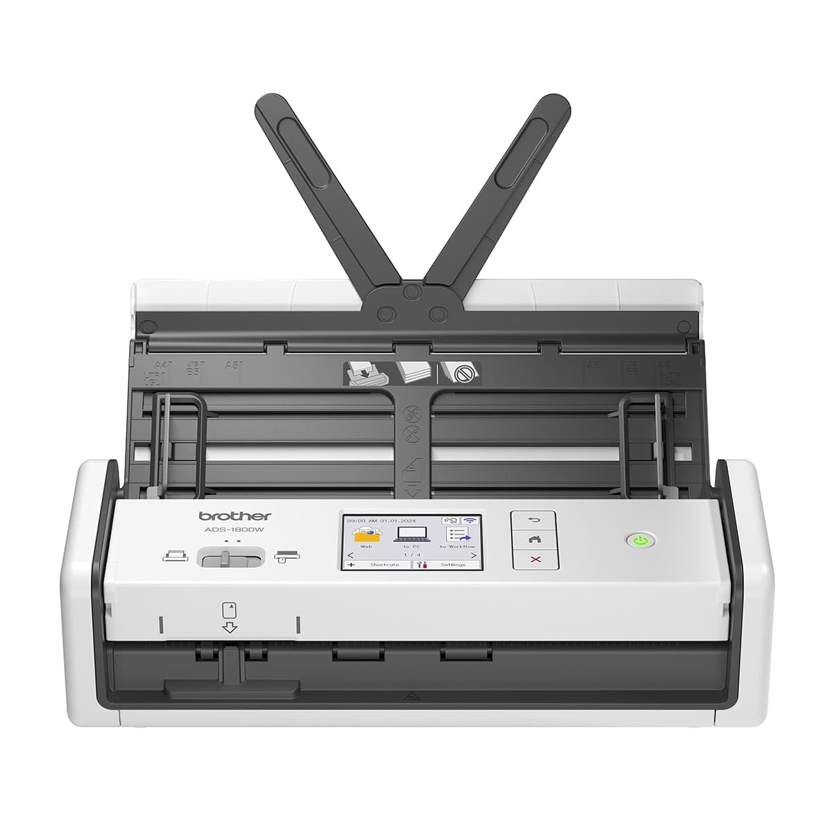 Brother - Escáner documental compacto Brother ADS-1800W, Wi-Fi.