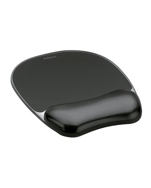 Fellowes - Alfombrilla para ratón con reposamuñecas de Gel Crystals Fellowes negro.