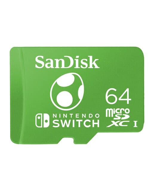 Sandisk - Tarejta de memoria Sandisk microSDXC 64 GB con licencia para Nintendo Switch.