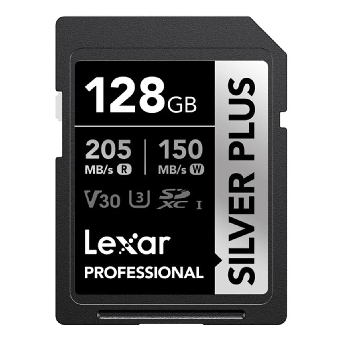 Lexar - Tarjeta de memoria SD Lexar Professional Silver Plus 128GB V30 UHS-I.