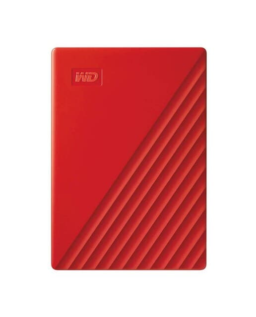 Western Digital - Disco Duro portátil Western Digital My Passport 4TB USB 3.2 Rojo.