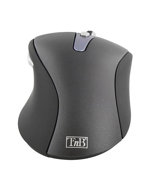 TNB - Ratón Ergonómico T'nB Office inalámbrico negro.