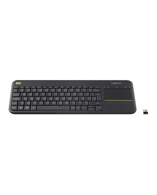 Logitech - Teclado Smart TV Logitech K400 Plus Inalámbrico Negro.