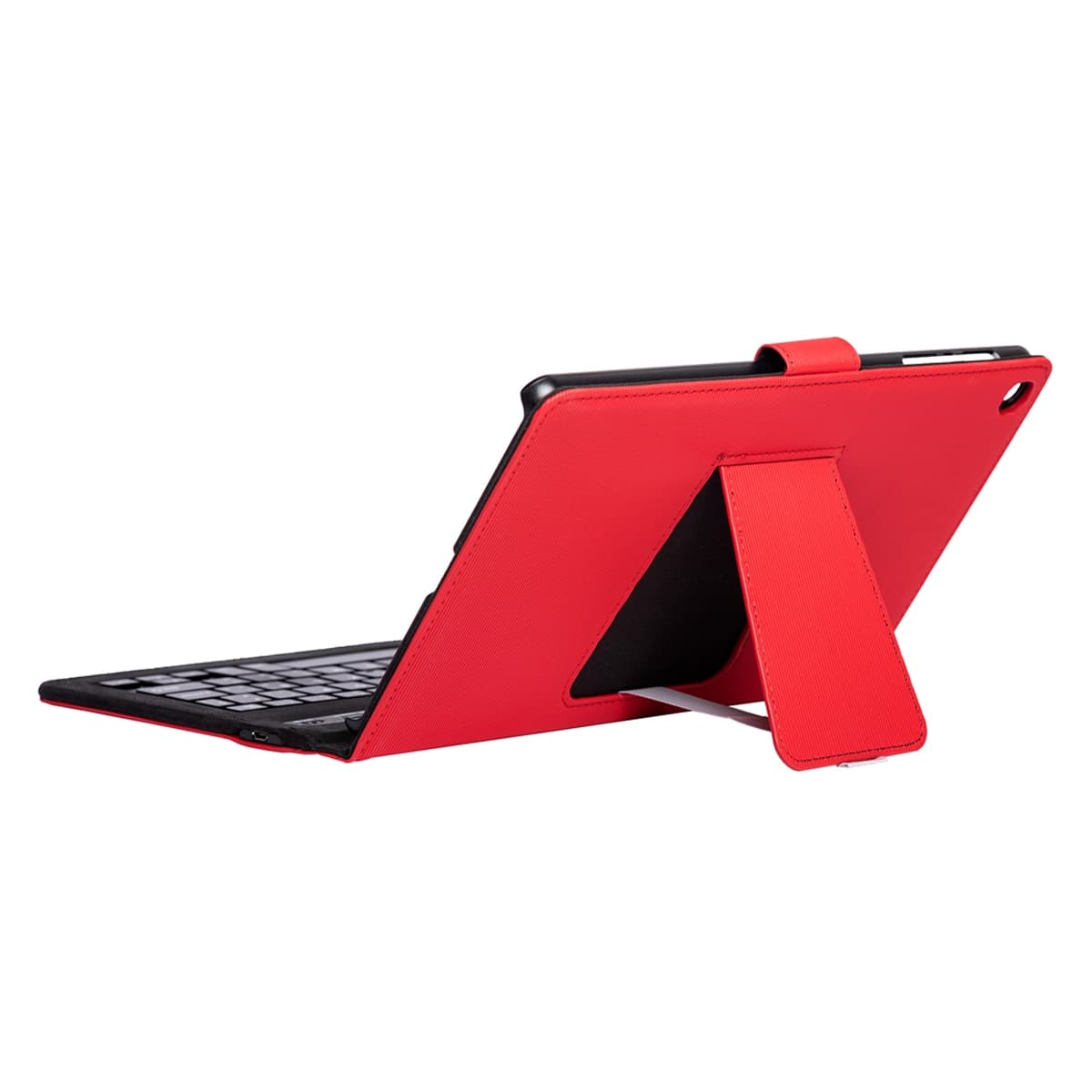 SilverHT - Funda SilverHT Wave Red con teclado Bluetooth para tablet Samsung Galaxy TAB A11+ - A9+ 11" (2023).
