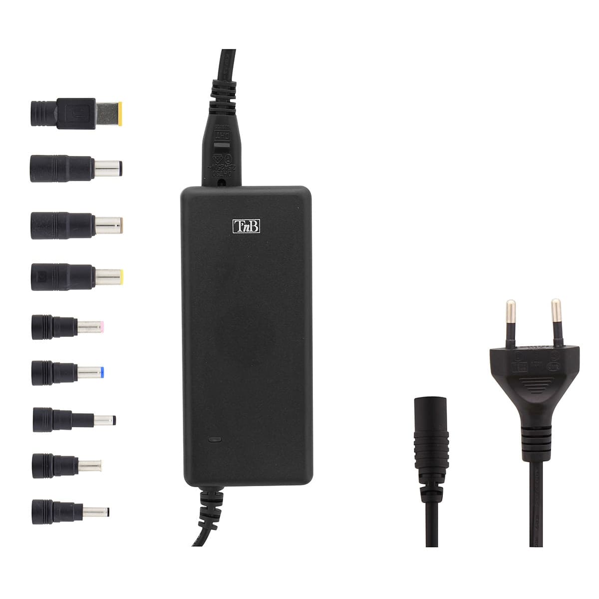 TNB - Cargador universal T'nB 65 W - 19 V para portátiles.