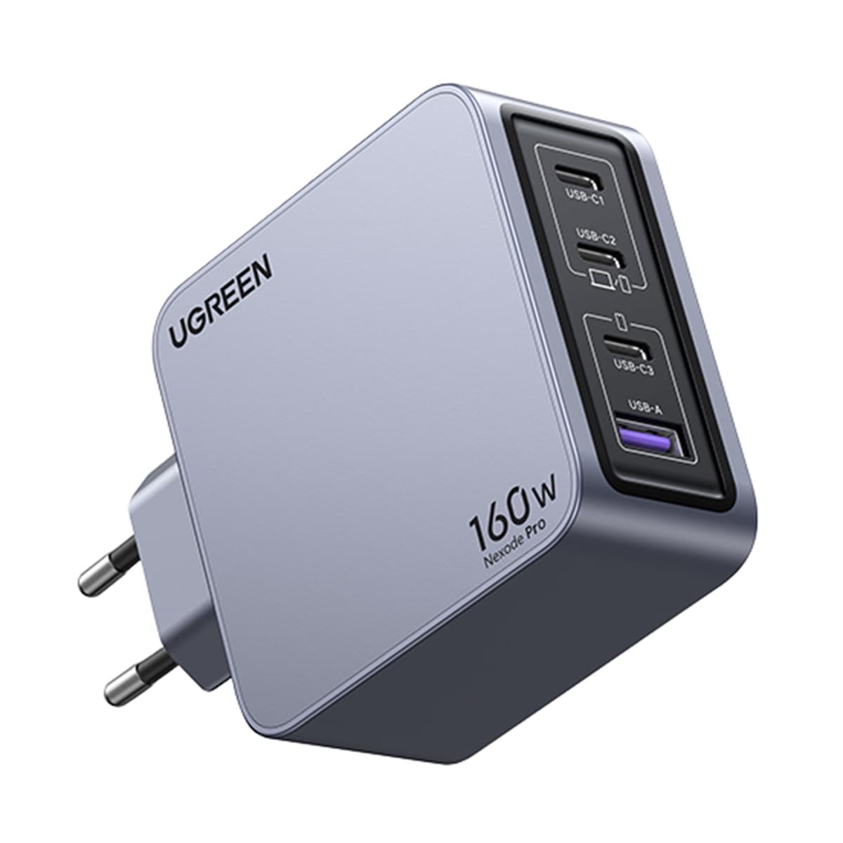 UGREEN - Cargador USB-C UGREEN Nexode Pro 160W GaN, 4 puertos con carga rápida.