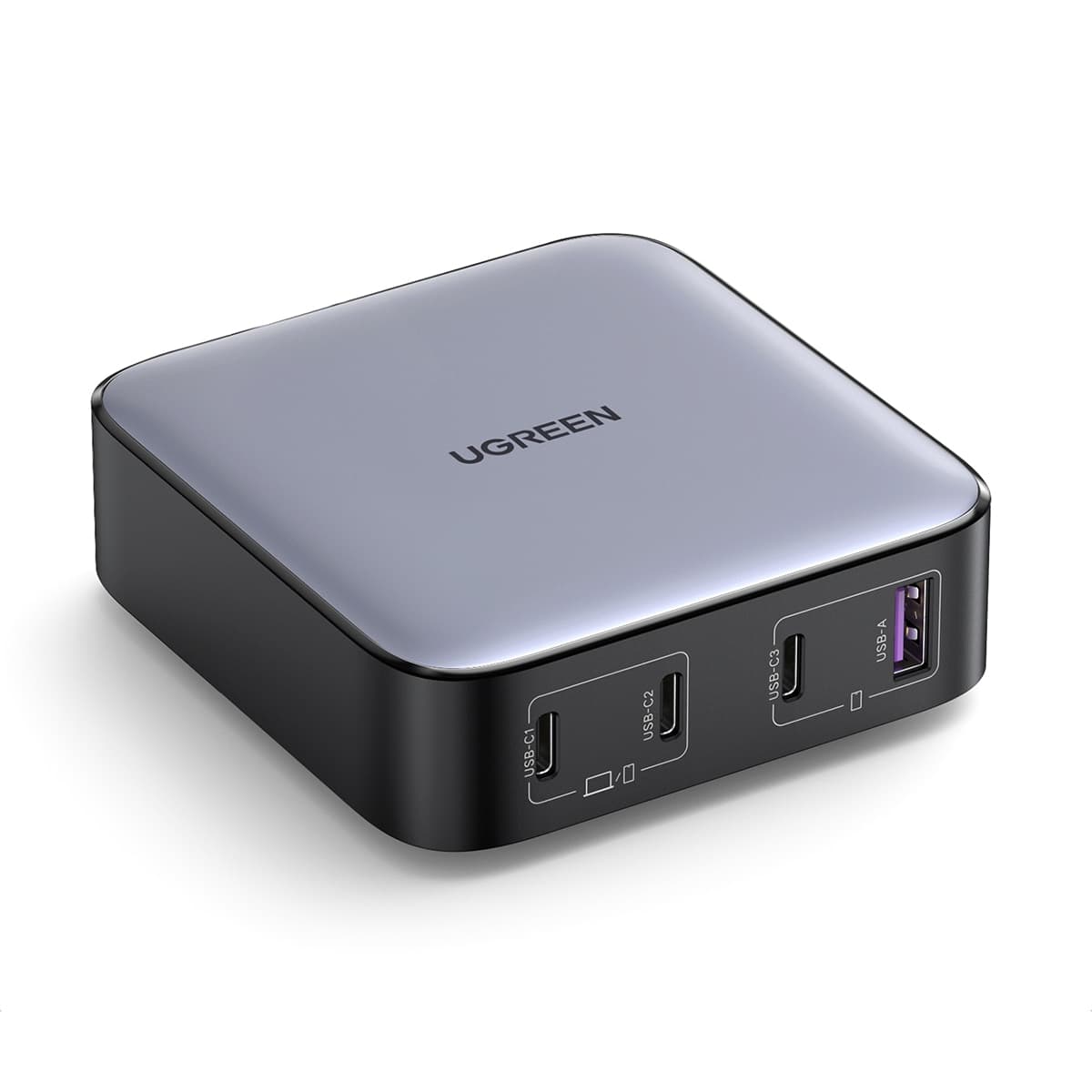 UGREEN - Cargador de escritorio UGREEN Nexode 100W, GaN, 4 puertos.