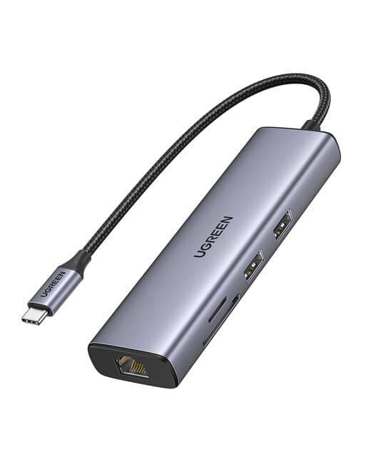 UGREEN - Hub USB-C UGREEN 7 en 1, 100W, HDMI hasta 4K@30Hz.