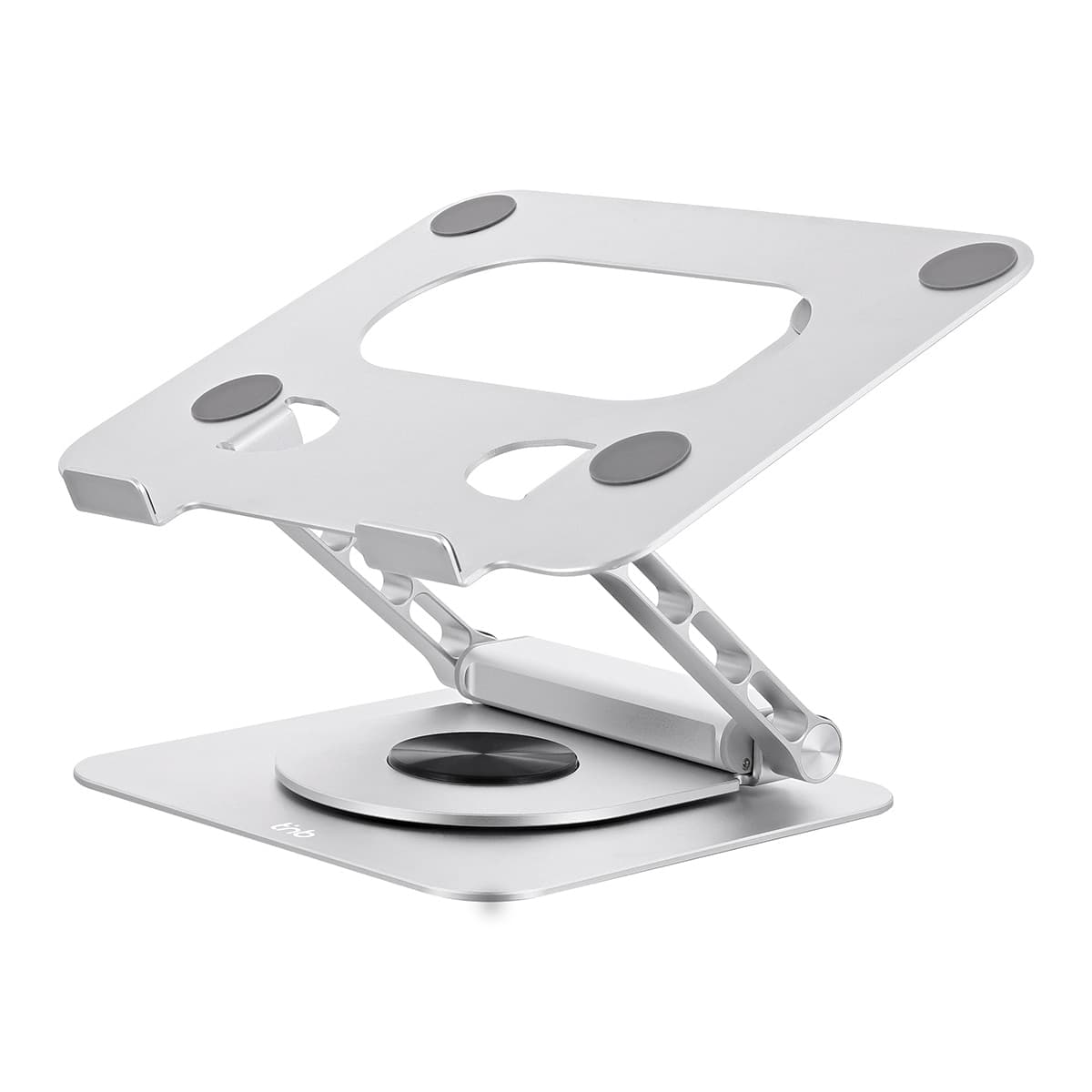 TNB - Soporte para portátil T'nB iClick ajustable en 360° con concentrador 6 en 1 desmontable.