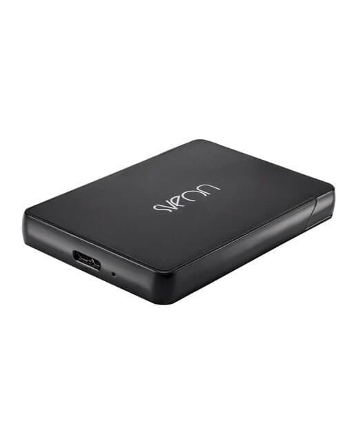 Sveon - Caja de plástico para disco duro SATA de 6,35 cm ( 2,5 '') Sveon USB 3.0 negro.