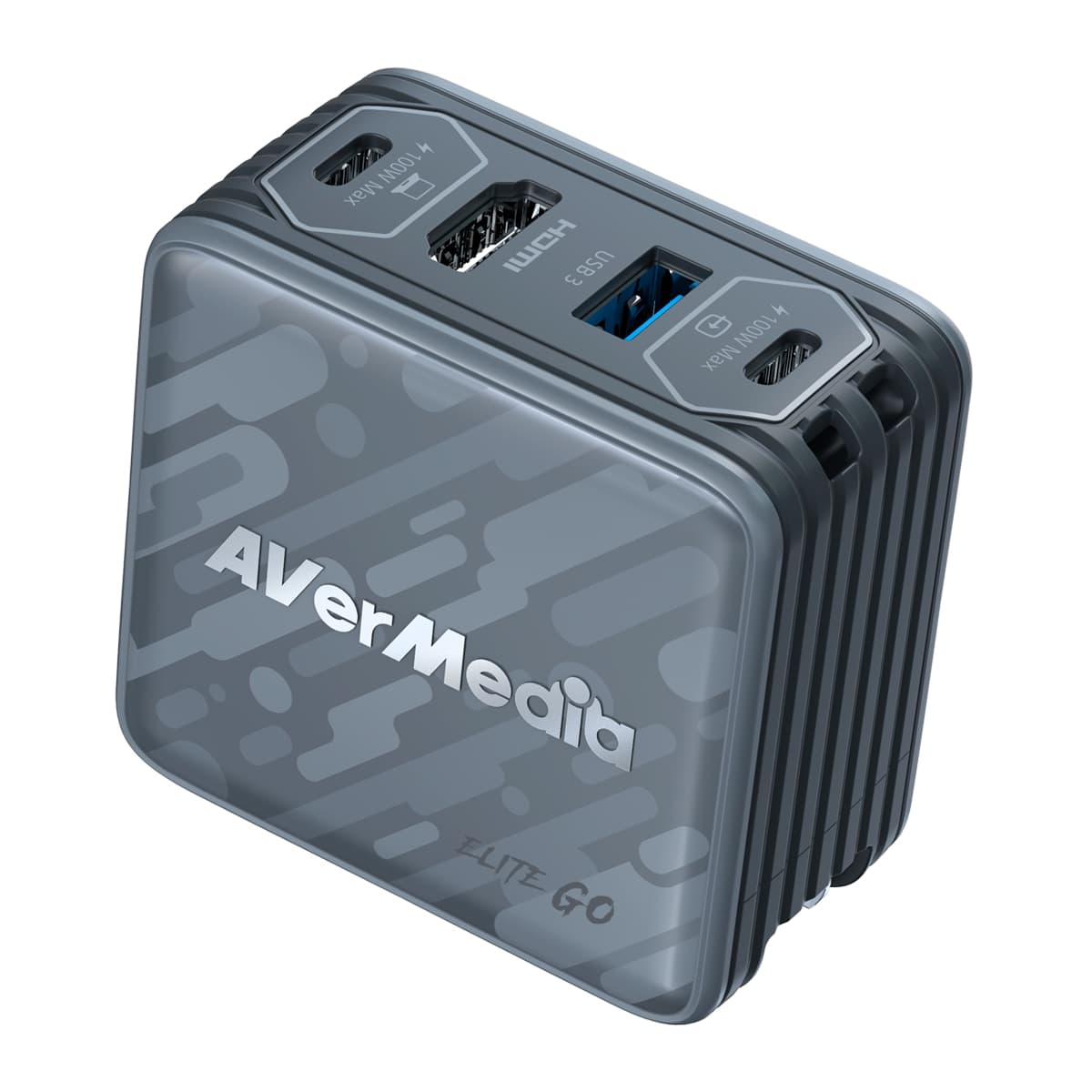 AVerMedia - Cargador Avermedia GC313 100W GaN con capturadora de vídeo FHD.