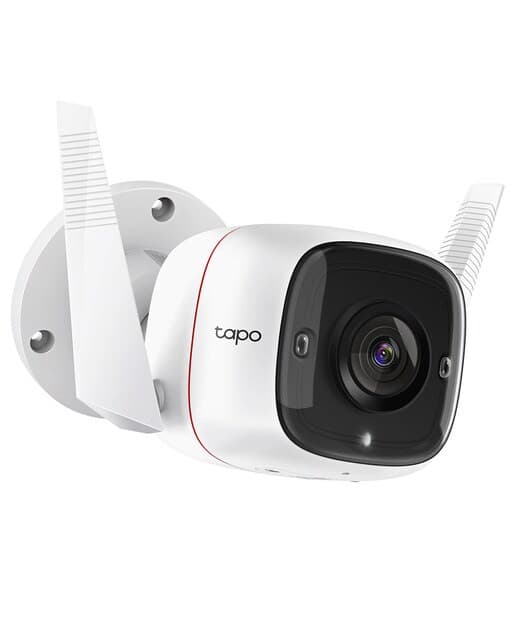 TAPO - Cámara de Vigilancia Tapo TC65, Exterior IP66, 2K, 3MP, Visión nocturna, WiFi, Alarma.
