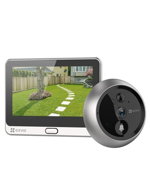 Ezviz - Pulsador de timbre de mirilla Ezviz DP2C inalámbrico.