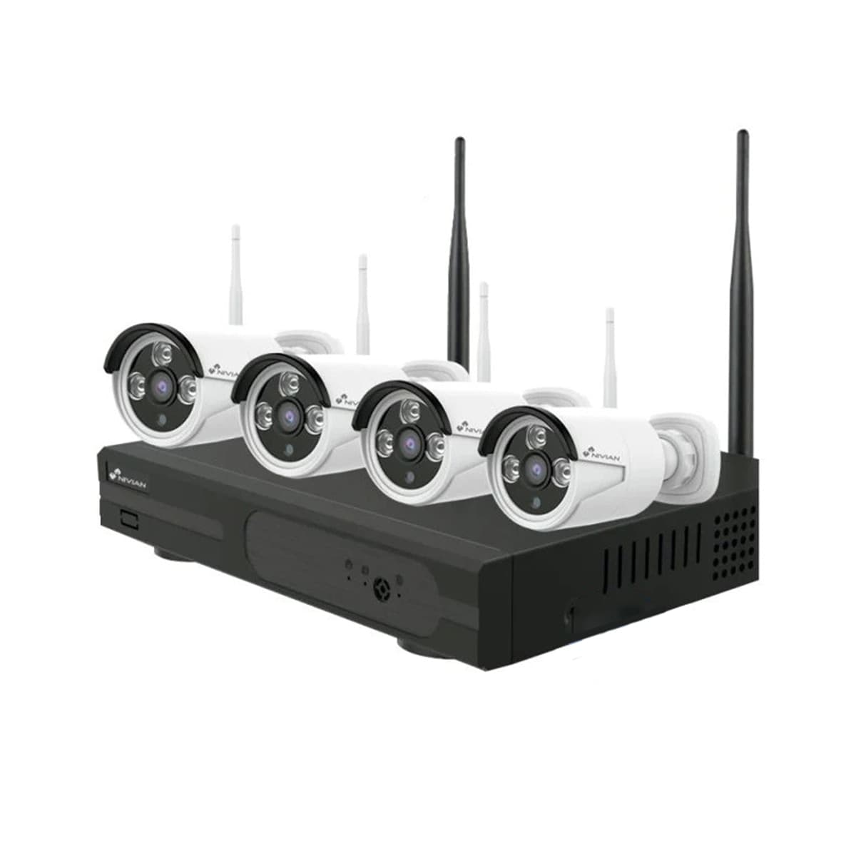 Nivian - Kit de 4 cámaras de seguridad + grabador de seguridad Nivian.
