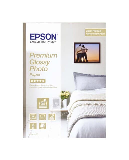 Epson - Papel Epson fotográfico Premium Glossy A4 255g 15 hojas.