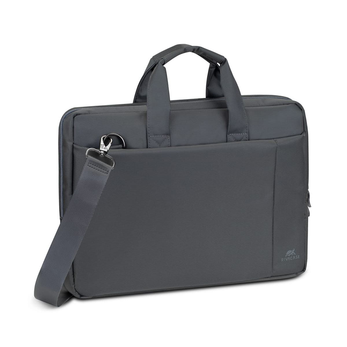 Rivacase - Maletín gris Rivacase para portátiles hasta 15,6".