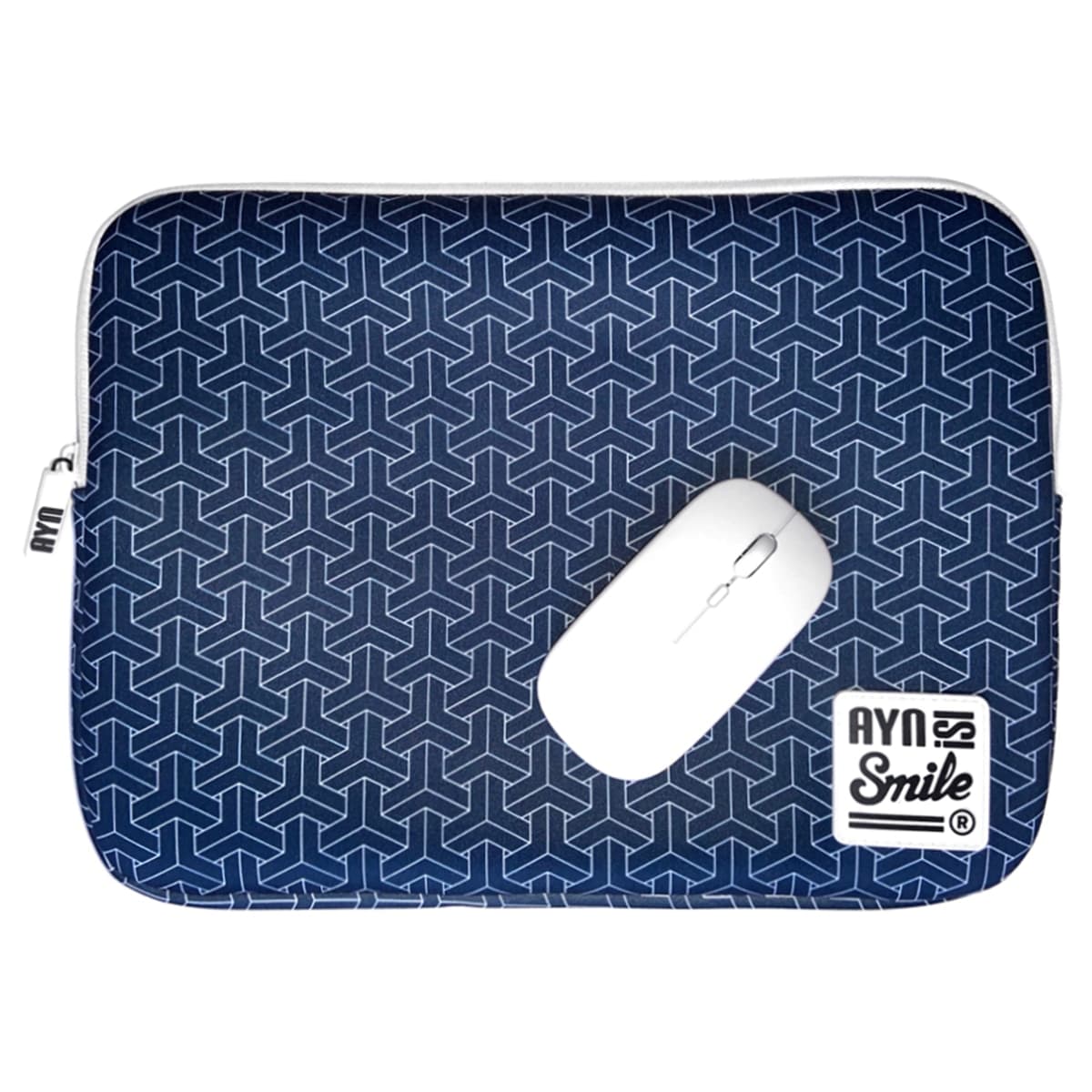 Smile - Funda Smile Kimono azul para portátiles hasta 14" + Ratón inalámbrico.