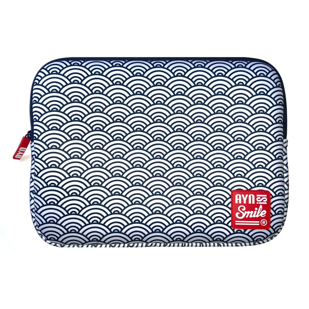 Smile - Funda Smile Kimono Azul Seigaiha para portátiles hasta 14".