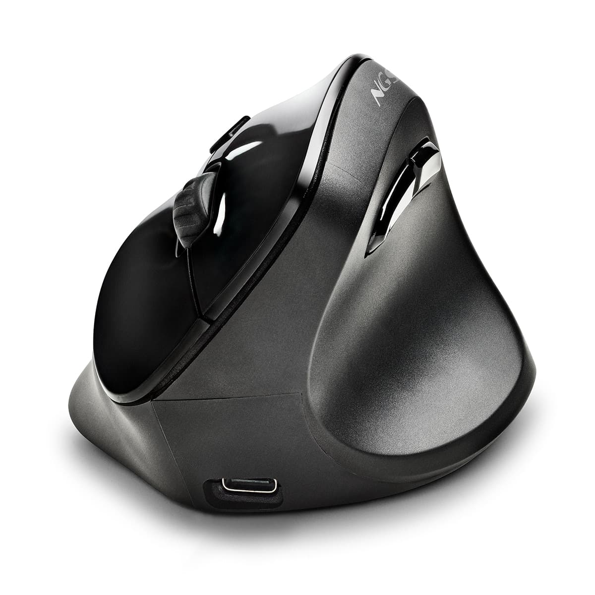 NGS - Ratón ergonómico vertical NGS EVO MOKSHA inalámbrico recargable.