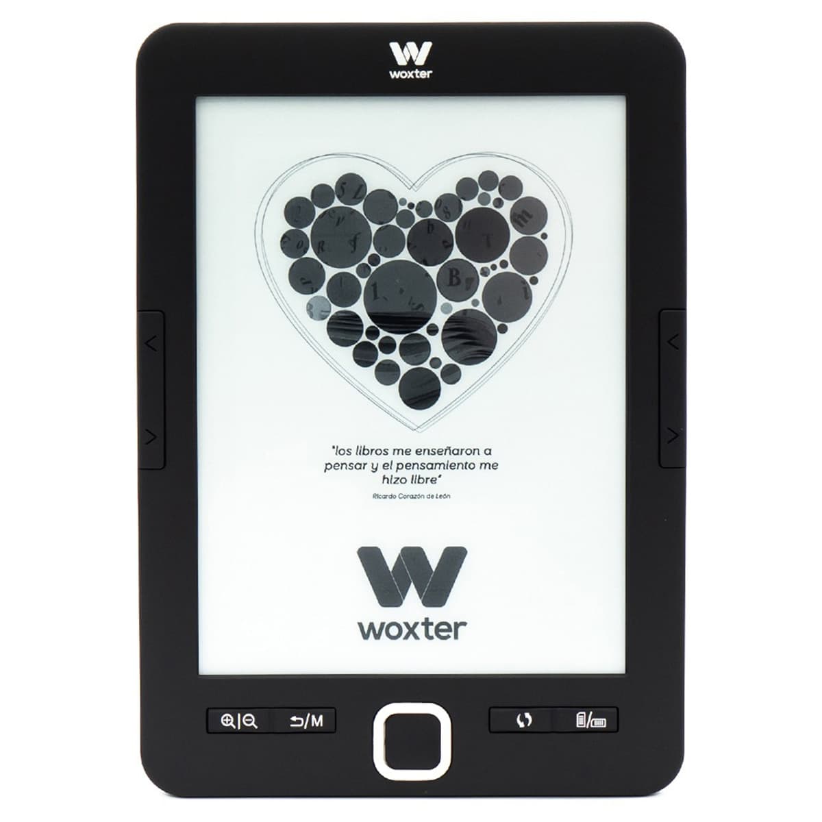 Woxter - eReader Woxter Scriba 195, 4GB, 6" E-Ink Pearl, negro.