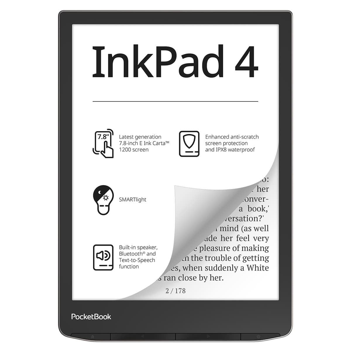 PocketBook - eReader PocketBook Inkpad 4 32GB, 7,8" E-Ink Carta.