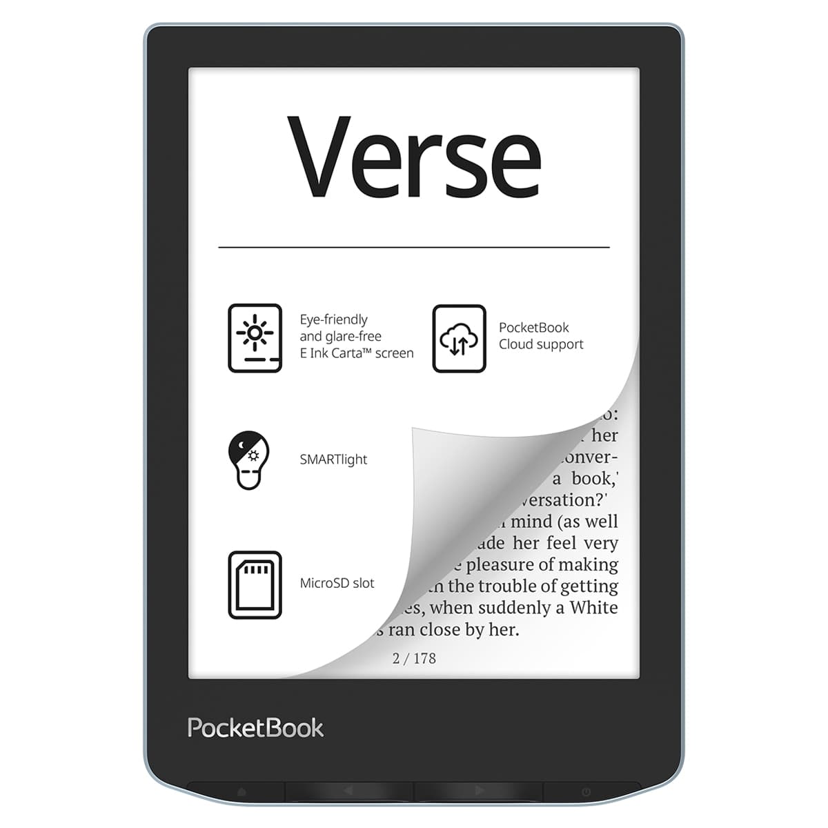 PocketBook - e-Reader Pocketbook Verse Bright Blue, 6" E-ink Carta.