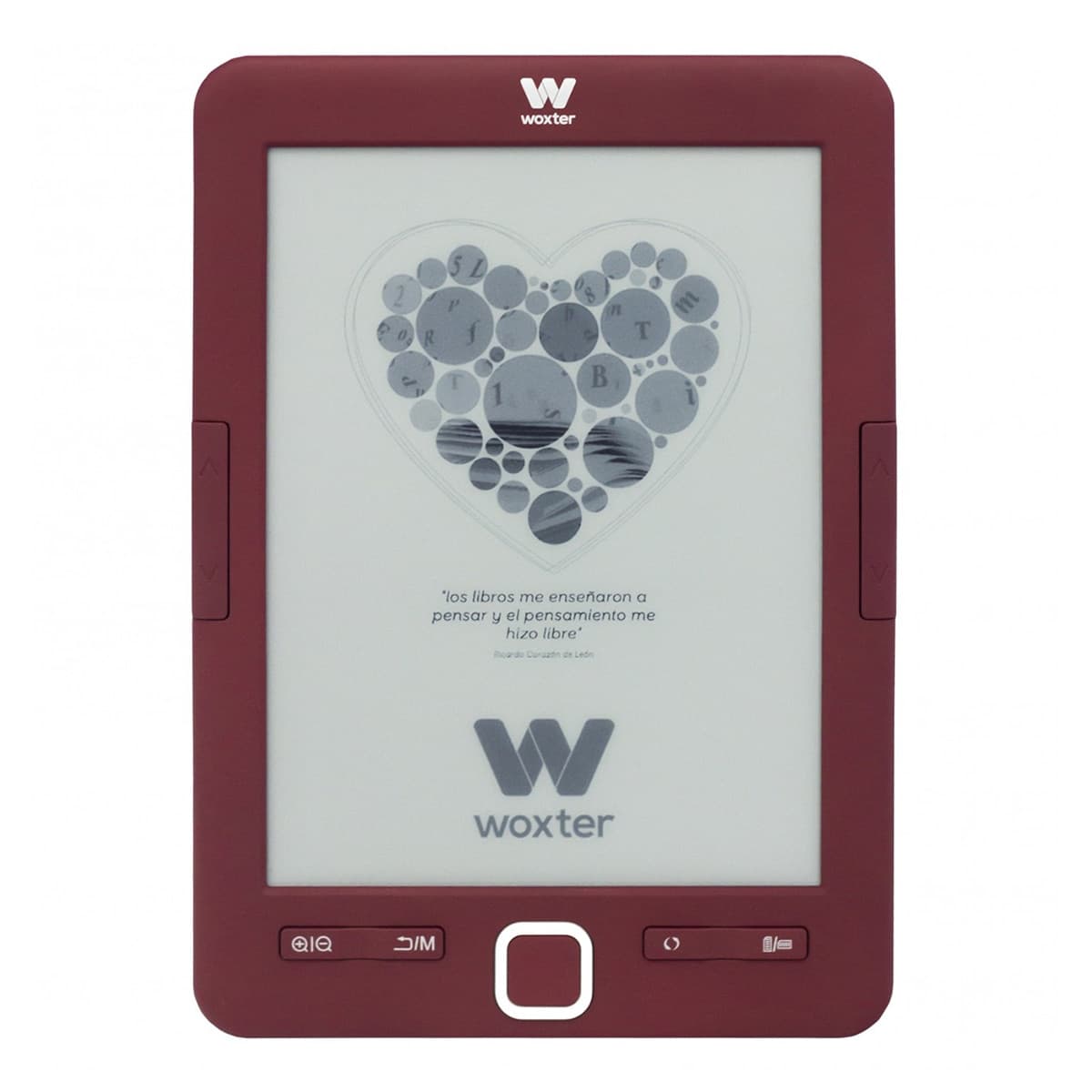 Woxter - e-Reader Woxter Scriba 195 Red, 6" E-Ink Pearl Plus.