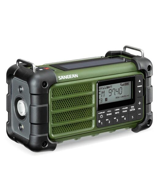 Sangean - Radio de Emergencia Recargable Sangean MMR99 Forest Green.