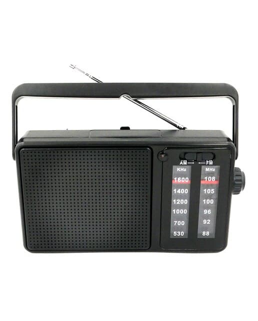 Inves - Radio portátil Inves RP--015B, AM-FM, negro.
