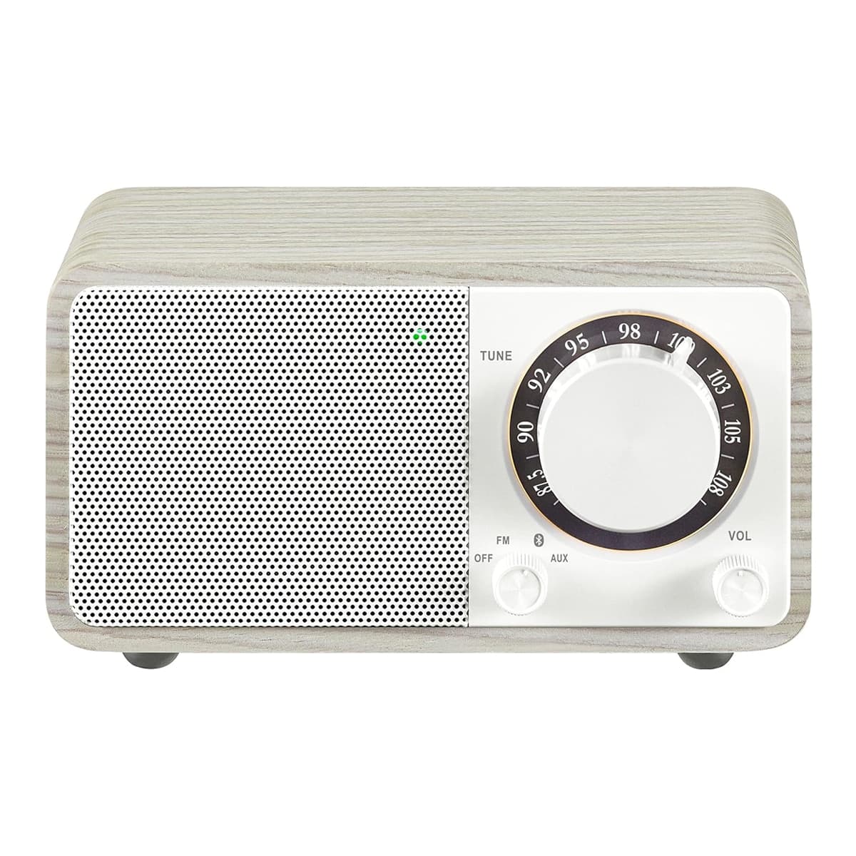 Sangean - Radio Sangean WR-7 Plus con mueble de madera, FM - Bluetooth - AUX.