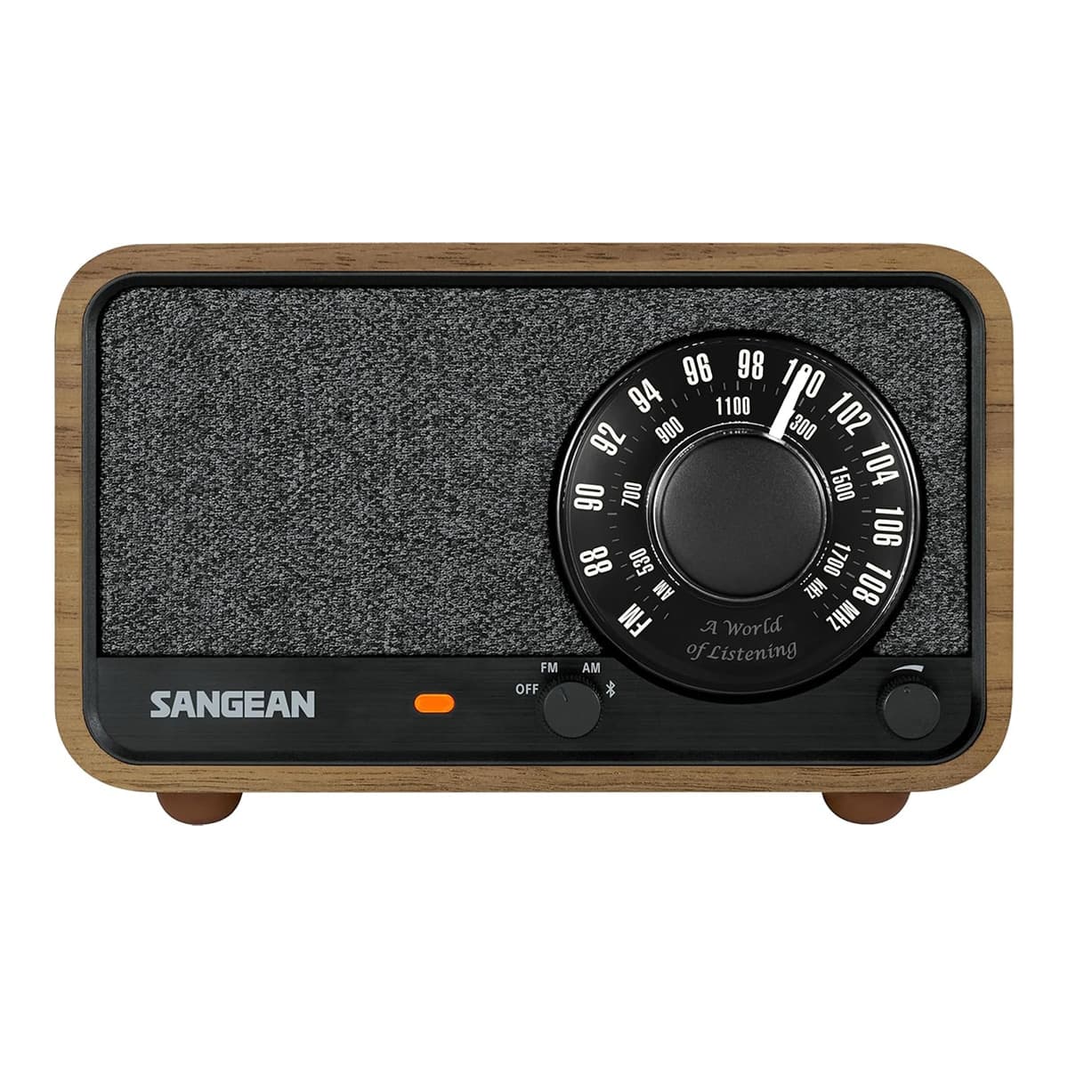 Sangean - Radio analógica Sangean WR-8 con AM - FM - Bluetooth.