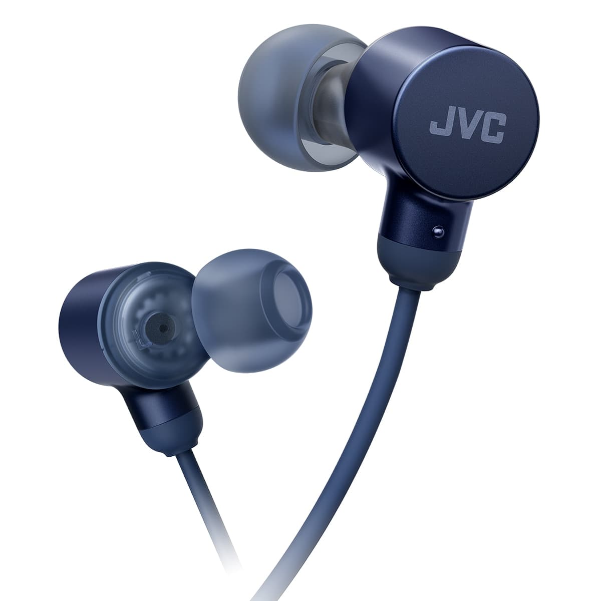 JVC - Auriculares de botón JVC HA-FR29UC, Alta Resolucion de sonido y cable con mando a distancia.