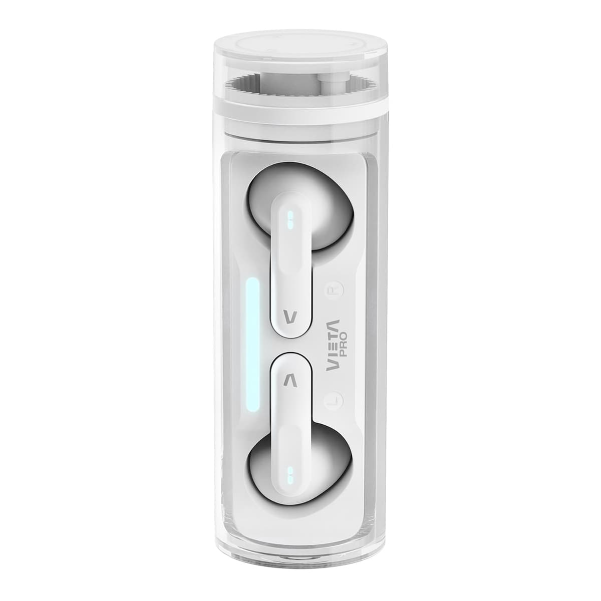 Vieta Pro - Auriculares de botón Vieta Pro Capsule, Bluetooth, hasta 19 horas de batería, micrófono HD.