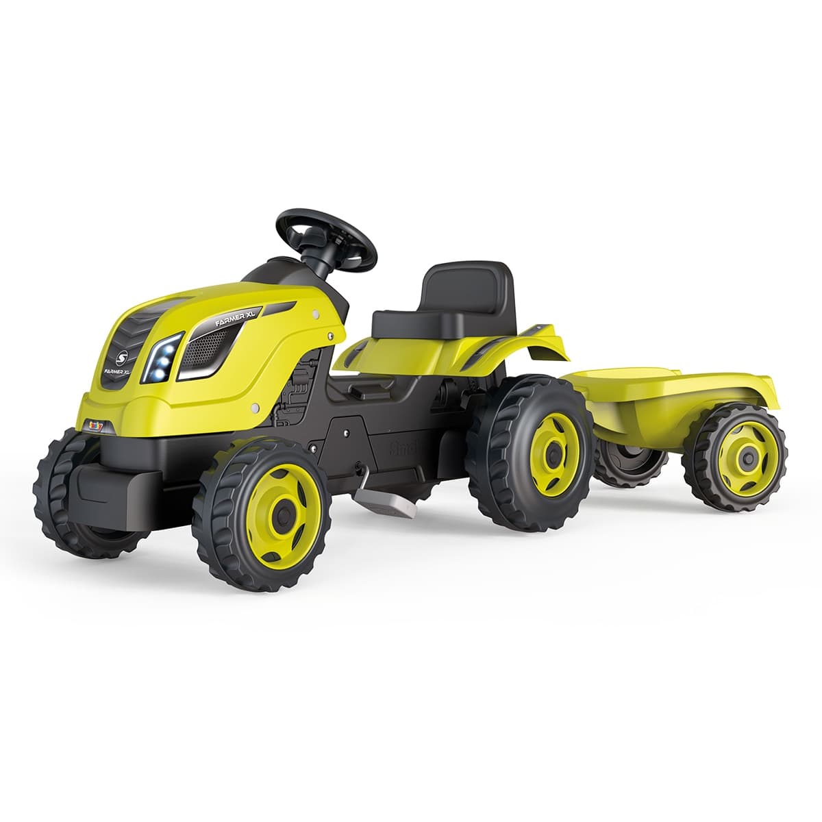 Smoby - Tractor Farmer XL Verde con Remolque Smoby.