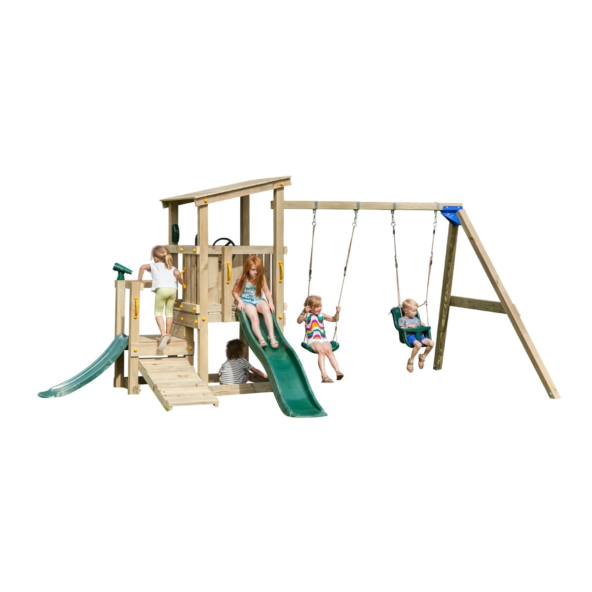 MASGAMES - Parque infantil Masgames Cascade M con columpio doble.