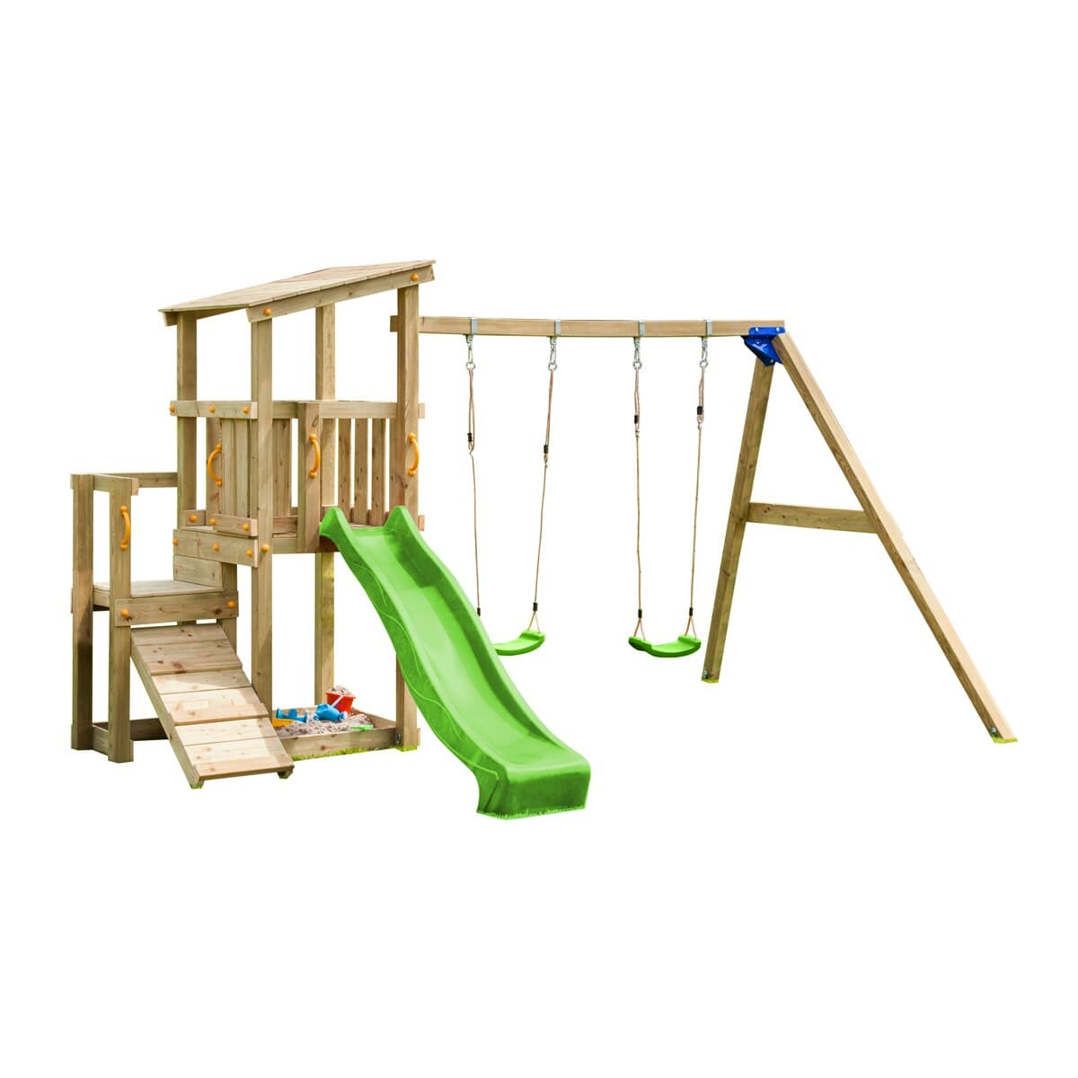 MASGAMES - Parque infantil Masgames Cascade L con columpio doble.