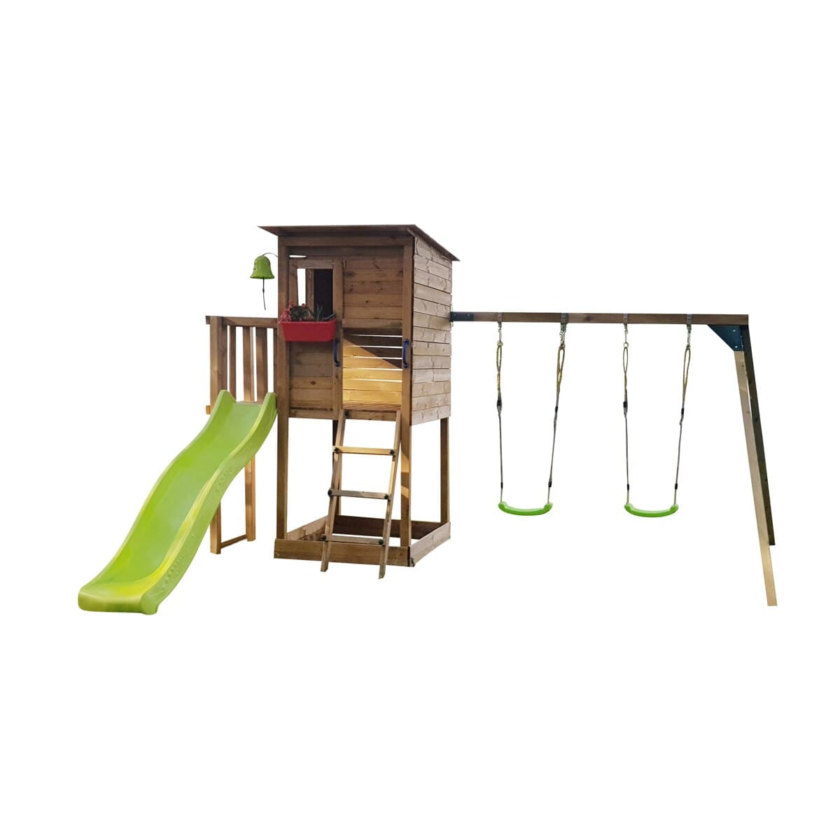 MASGAMES - Parque infantil Masgames Taga L con columpio doble.