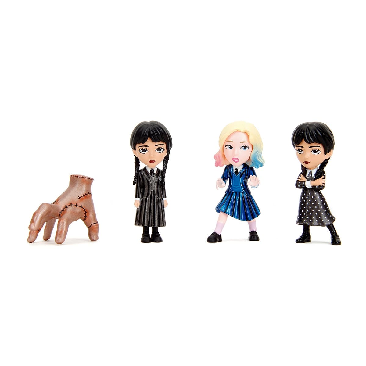 Jada - Set 4 figuras metal 7 cm Miércoles Jada.