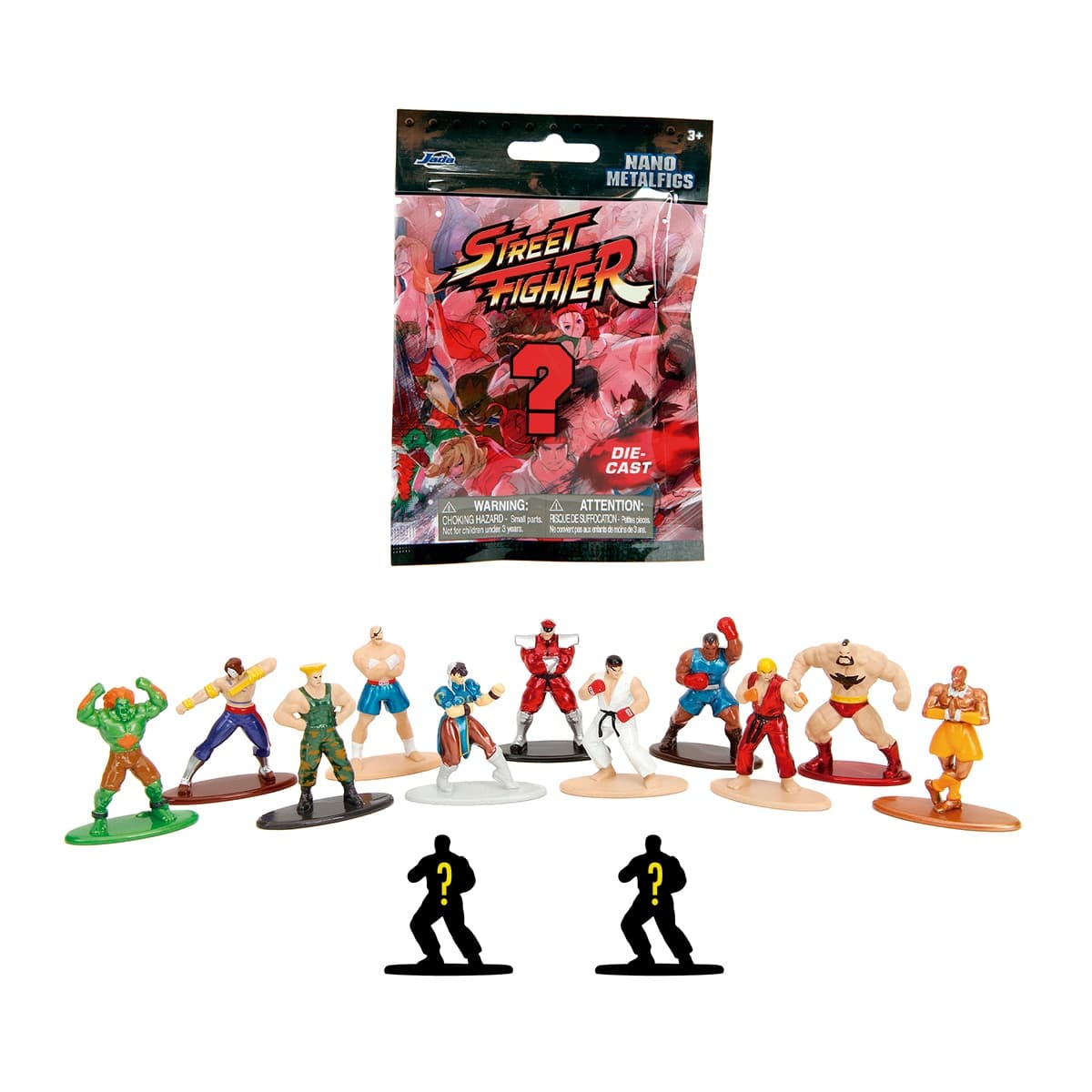 Jada - Figura metal 4 cm Street Fighter Jada modelos surtidos.